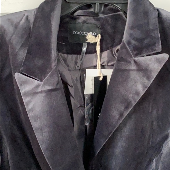 Dolce Cabo Slate Blue Suede Blazer - Picture 3 of 8